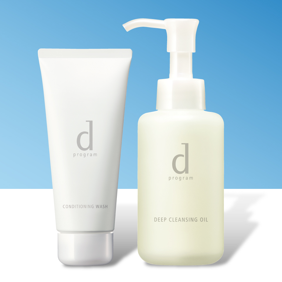 資生堂 ｄプログラム 「ディープクレンジングオイル」と「コンディショニングウォッシュ」
