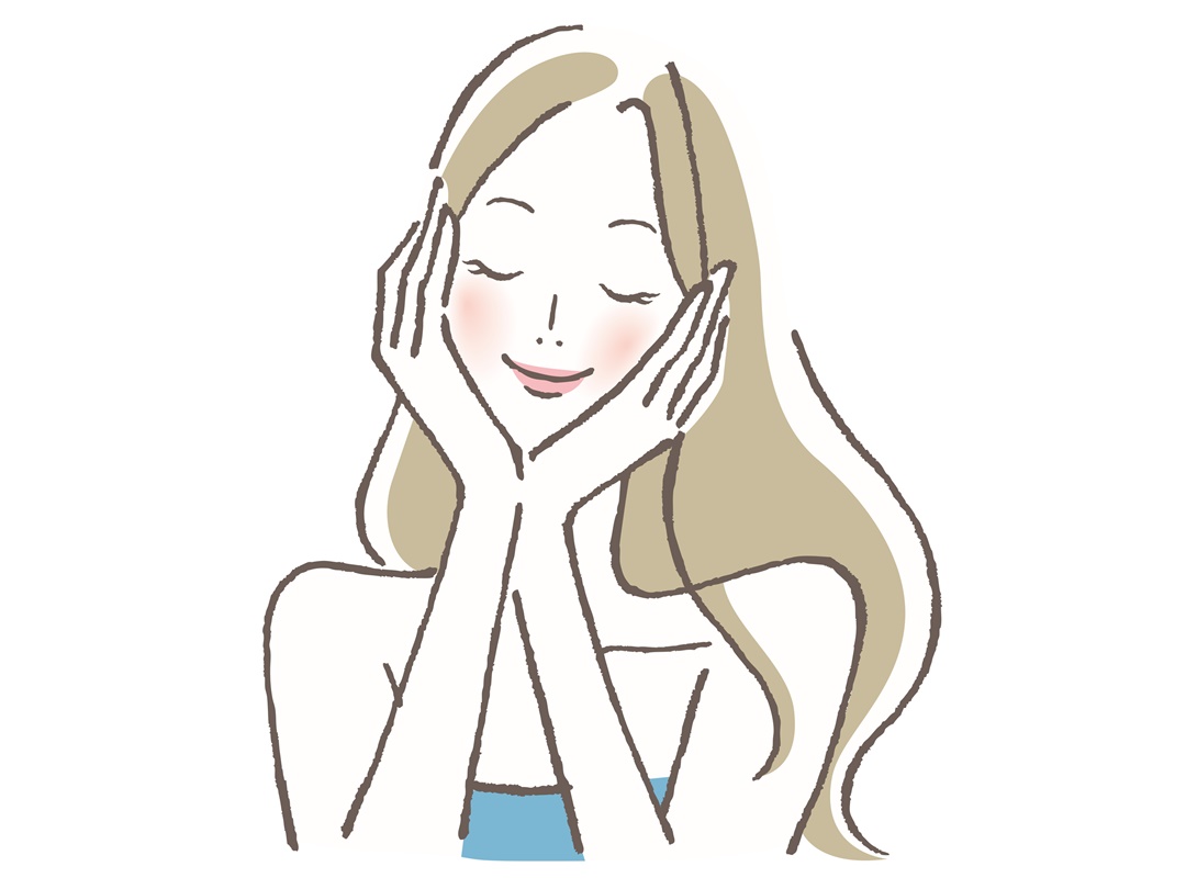 つや玉が輝く女性イメージ