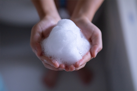 シャンプーの泡