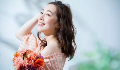 若々しい40代女性