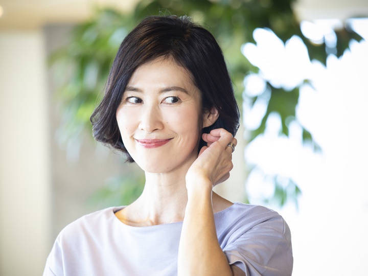 髪にふんわりとしたボリュームがある女性のイメージ