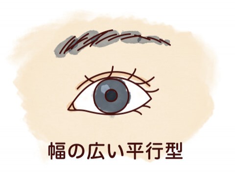 図:幅の広い平行型