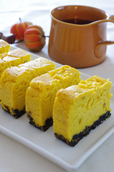 ワンボウルで作るかぼちゃのチーズケーキ☆