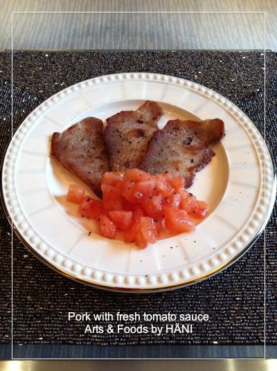 豚薄切り肉とトマトソースのイタリアン前菜レシピ